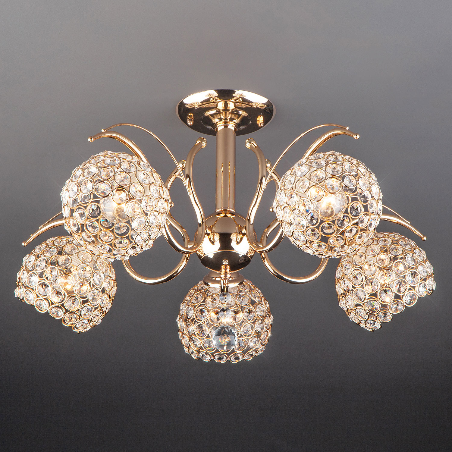 Люстра Евросвет Mirage 7777/5 золото
Люстра Евросвет Mirage 7777/5 золото