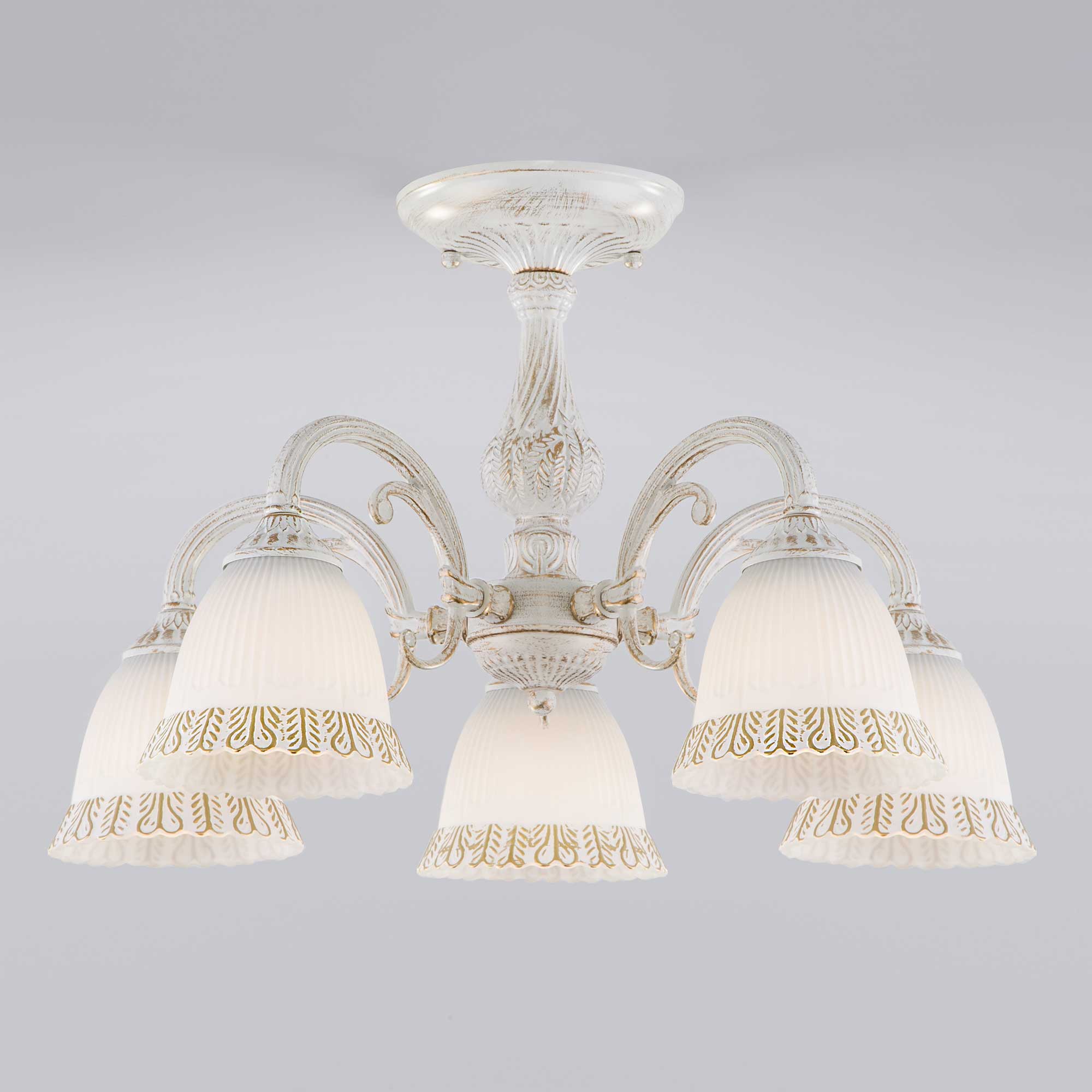 Люстра Евросвет 60107/5 белый с золотом
Люстра Евросвет 60107/5 белый с золотом