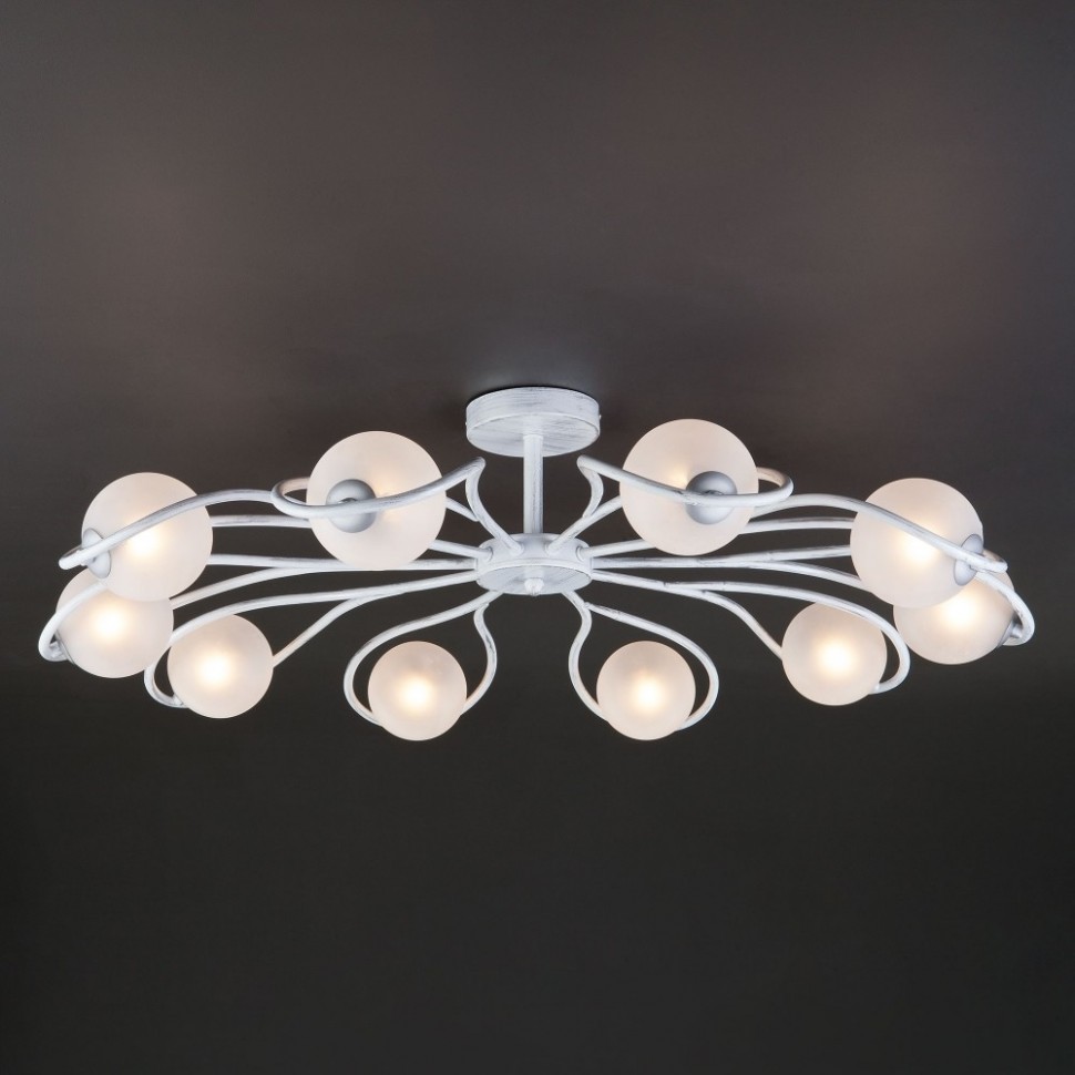 Люстра Евросвет 70089/10 белый с серебром
Люстра Евросвет 70089/10 белый с серебром