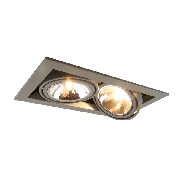 Встраиваемый светильник Arte lamp Cardani Semplice A5949PL-2GY
Встраиваемый светильник Arte lamp Cardani Semplice A5949PL-2GY