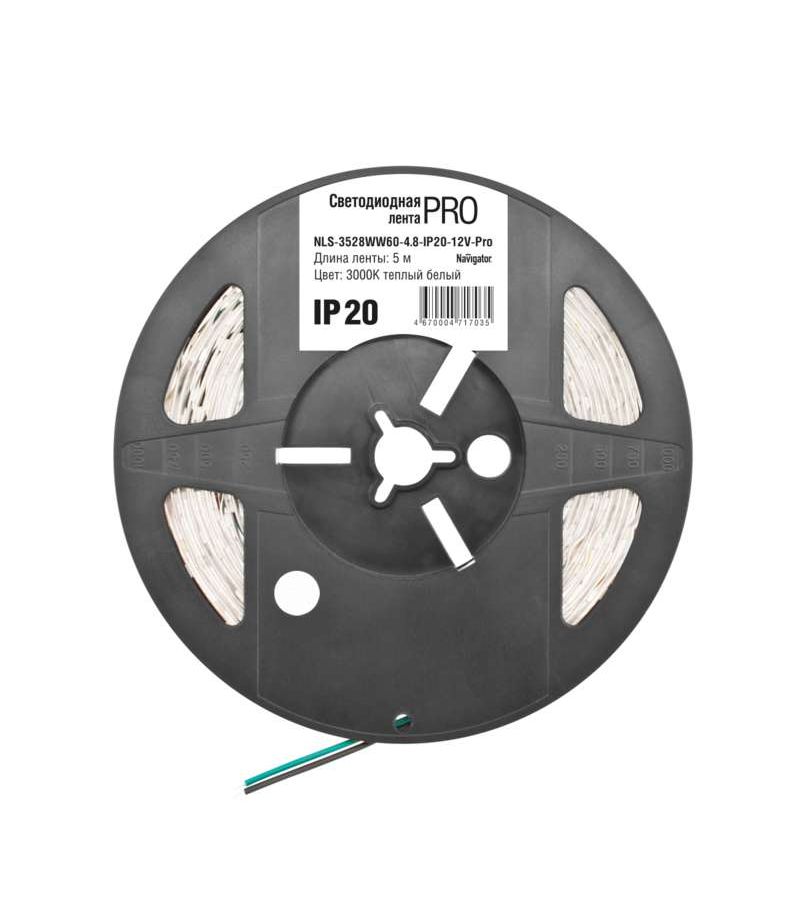Лента светодиодная 71 703 NLS-3528WW60-4.8-IP20-12V-Pro R5 4.8Вт/м (уп.5м) Navigator 71703
Лента светодиодная 71 703 NLS-3528WW60-4.8-IP20-12V-Pro R5 4.8Вт/м (уп.5м) Navigator 71703