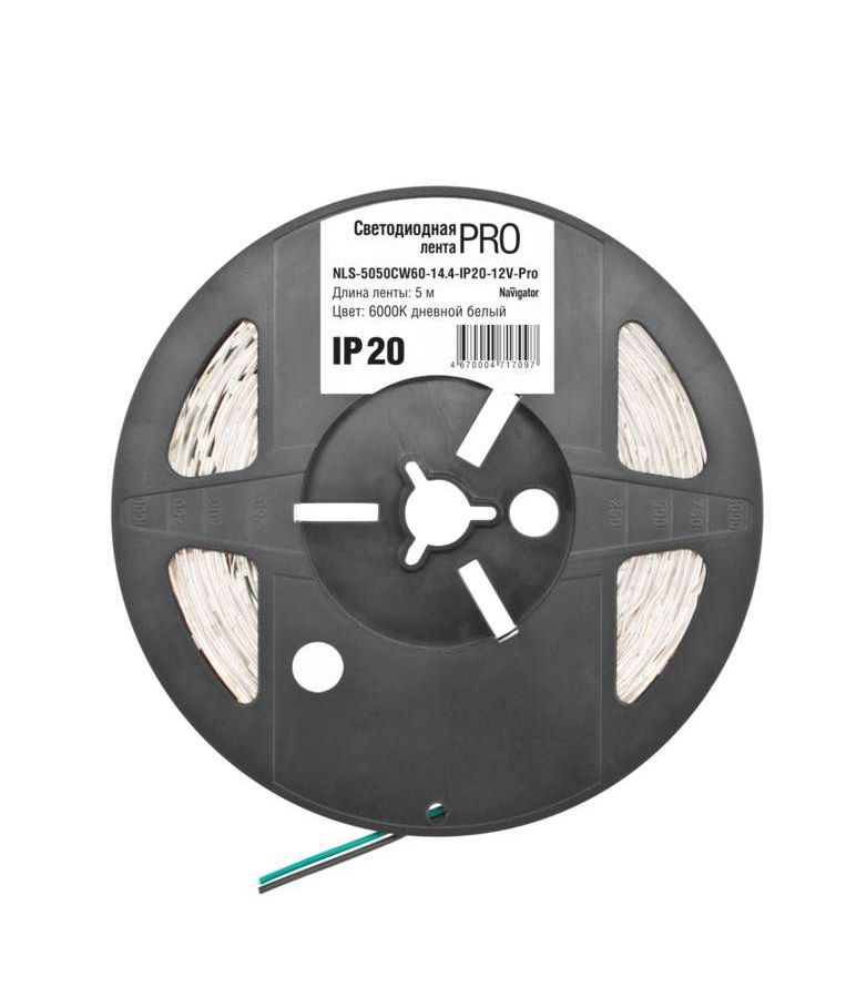 Лента светодиодная 71 709 NLS-5050CW60-14.4-IP20-12V-Pro R5 14.4Вт/м (уп.5м) Navigator 71709
Лента светодиодная 71 709 NLS-5050CW60-14.4-IP20-12V-Pro R5 14.4Вт/м (уп.5м) Navigator 71709