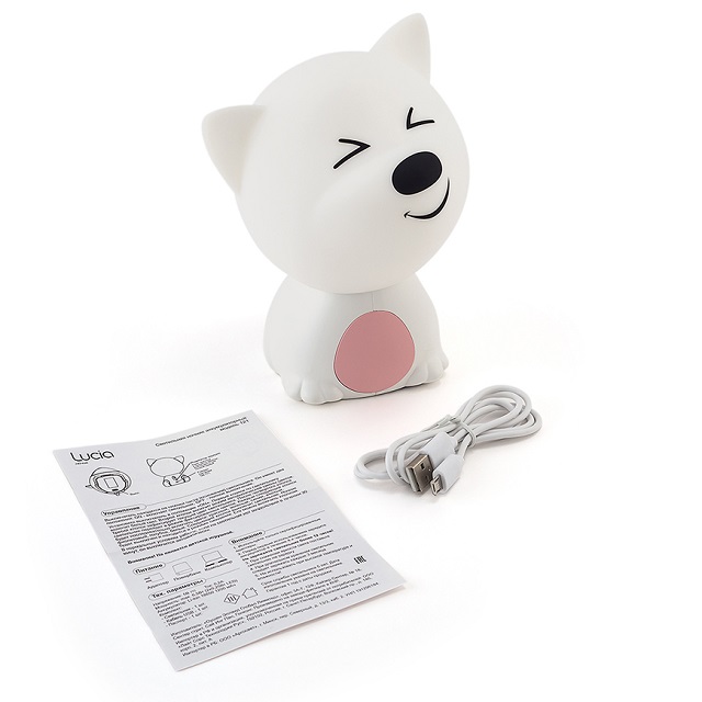 Ночник Мяшки-светяшки 121 Пёс Барбос розовый/белый силикон
Ночник Мяшки-светяшки 121 Пёс Барбос розовый/белый силикон