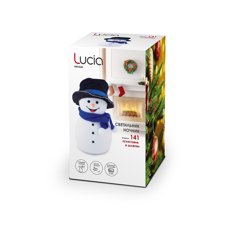 Ночник Мяшки-светяшки 141 Снеговик в шляпе
Ночник Мяшки-светяшки 141 Снеговик в шляпе