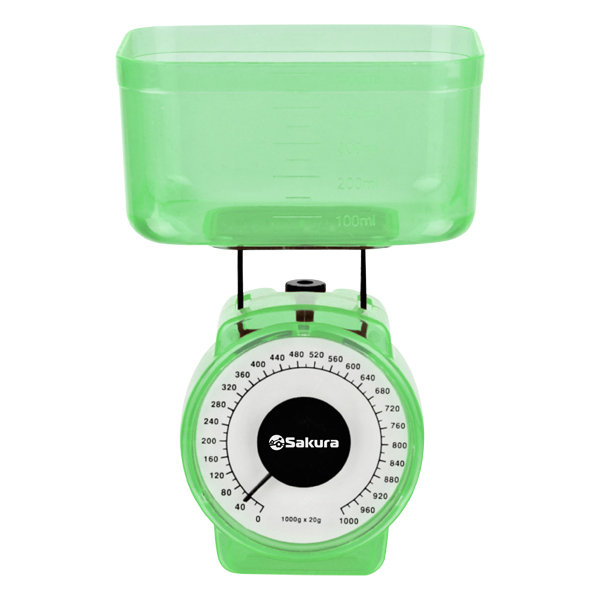 Весы кухонные Sakura SA-6018GR, Зеленый
Весы кухонные Sakura SA-6018GR, Зеленый