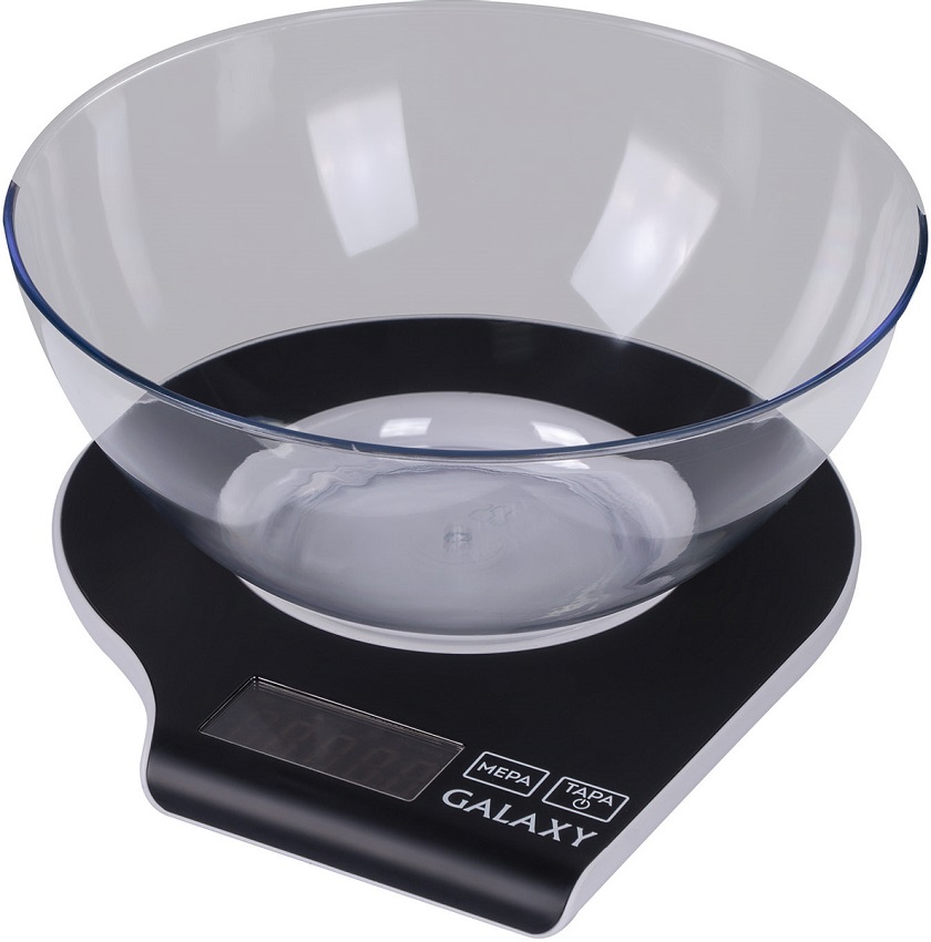 Весы кухонные Galaxy GL2801 черный, Прозрачный
Весы кухонные Galaxy GL2801 черный, Прозрачный