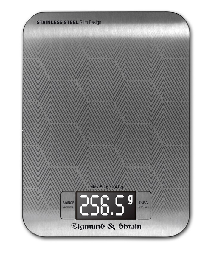 Весы кухонные Zigmund & Shtain DS-114, Серебристый
Весы кухонные Zigmund & Shtain DS-114, Серебристый