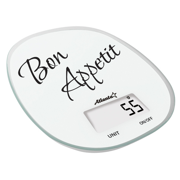 Весы кухонные электронные Atlanta ATH-6209 белый
Весы кухонные электронные Atlanta ATH-6209 белый