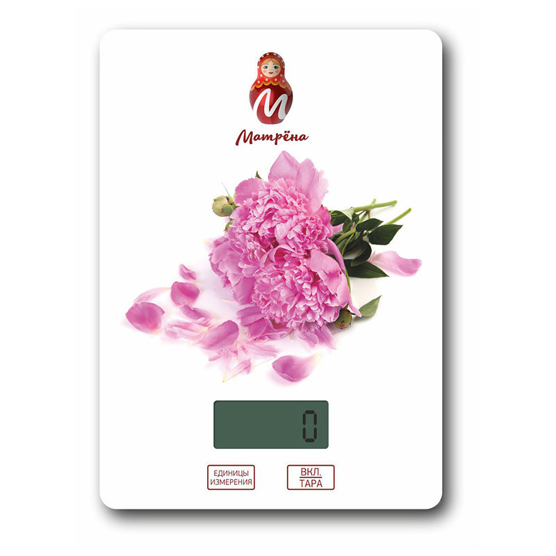 Весы кухонные электронные Матрёна МА-037 Пионы, Белый
Весы кухонные электронные Матрёна МА-037 Пионы, Белый