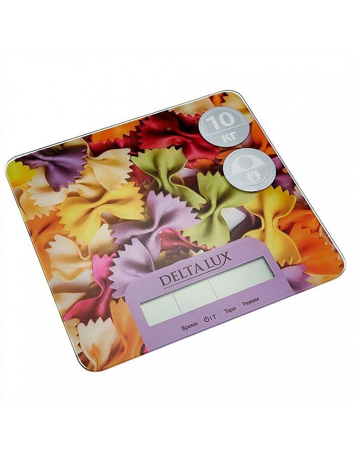 Весы кухонные электронные Delta Lux DE-002KE Фарфалле, Разноцветный
Весы кухонные электронные Delta Lux DE-002KE Фарфалле, Разноцветный