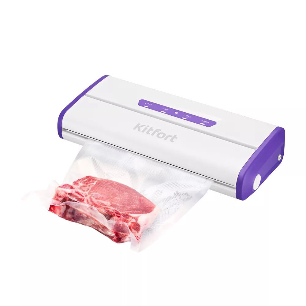 Вакуумный упаковщик Kitfort КТ-1514-1 175Вт белый/фиолетовый
Вакуумный упаковщик Kitfort КТ-1514-1 175Вт белый/фиолетовый