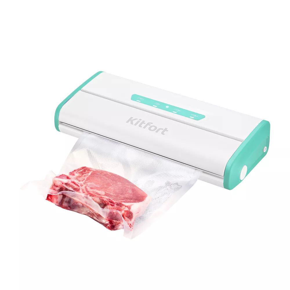 Вакуумный упаковщик Kitfort КТ-1514-3 175Вт белый/бирюзовый
Вакуумный упаковщик Kitfort КТ-1514-3 175Вт белый/бирюзовый