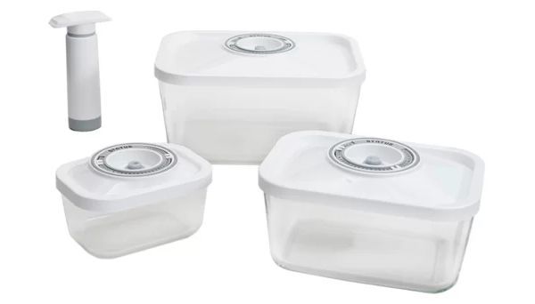 Набор вакуумных контейнеров Status VAC-Glass-Set White
Набор вакуумных контейнеров Status VAC-Glass-Set White