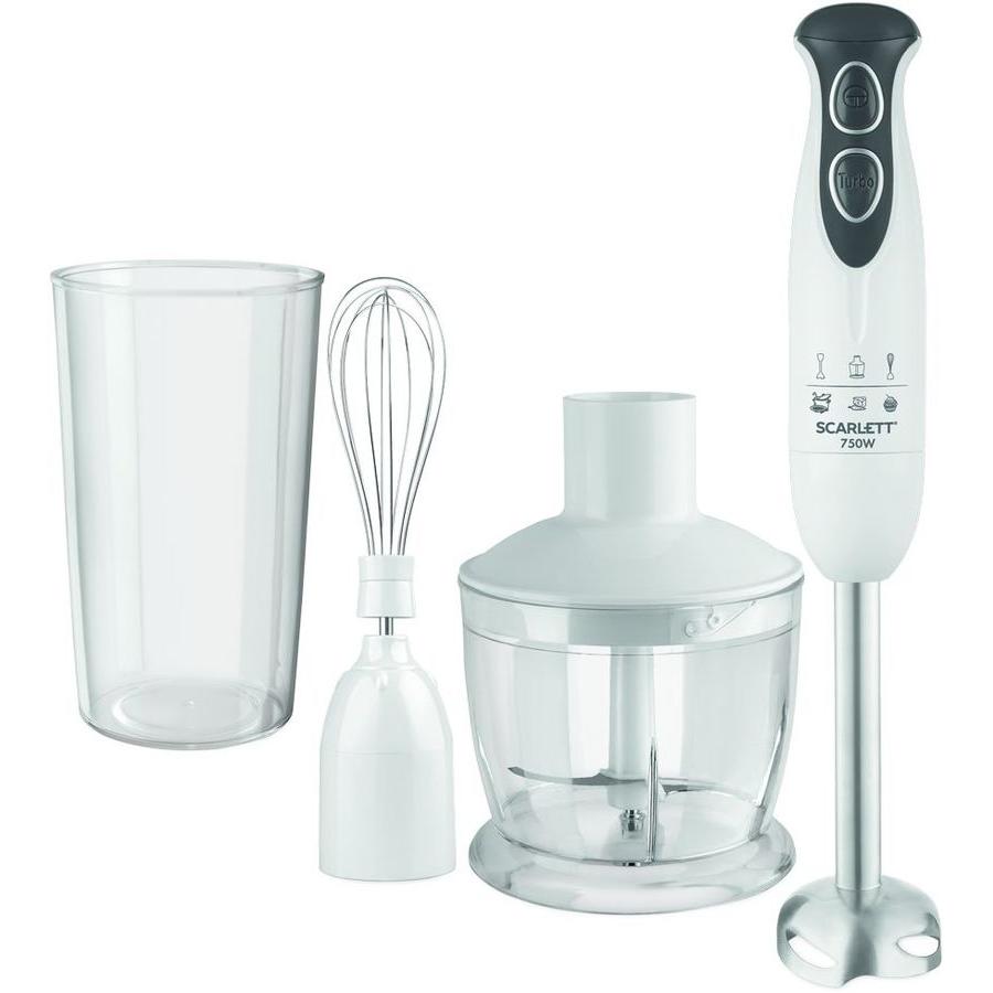 Блендер погружной Scarlett SC-HB42F28 750Вт белый
Блендер погружной Scarlett SC-HB42F28 750Вт белый