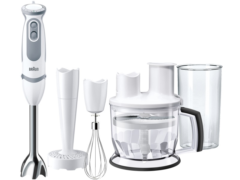 Блендер погружной Braun MQ5077.WH BUFFET+
Блендер погружной Braun MQ5077.WH BUFFET+