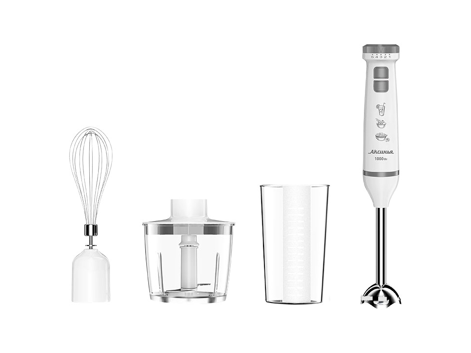 Блендер погружной Аксинья КС-307В White-Gray
Блендер погружной Аксинья КС-307В White-Gray