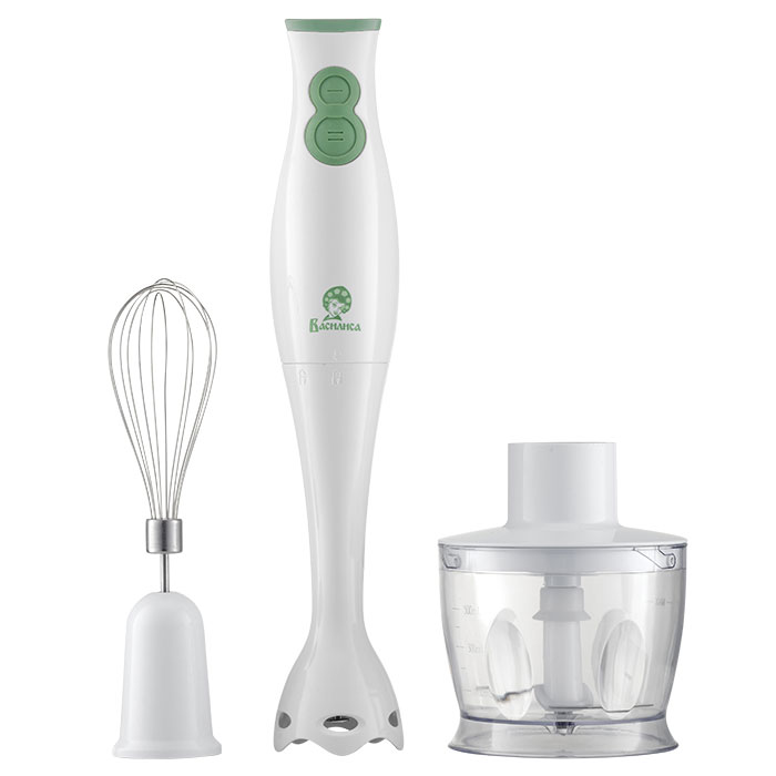 Блендер погружной Василиса ВА-308А White-Green
Блендер погружной Василиса ВА-308А White-Green