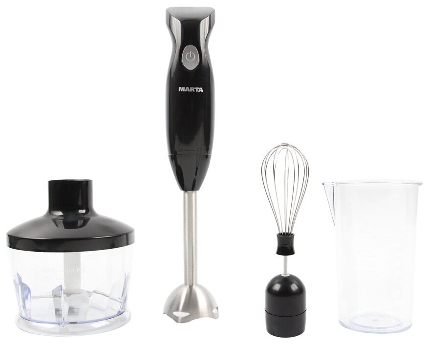 Блендер погружной Marta MT-1589, Черный
Блендер погружной Marta MT-1589, Черный