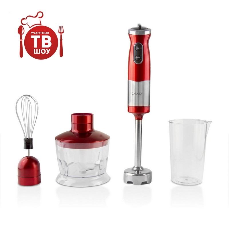 Блендер погружной Galaxy GL 2121, серый, Красный 
Блендер погружной Galaxy GL 2121, серый, Красный