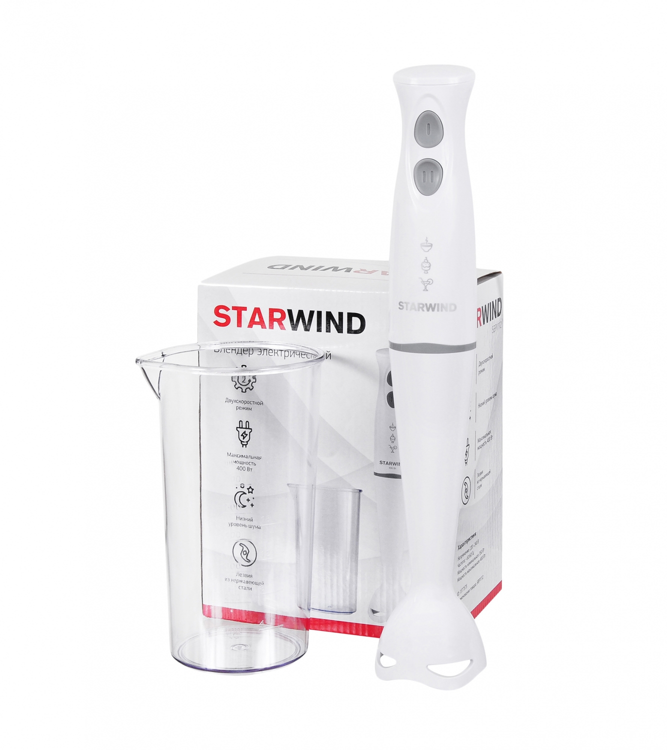 Блендер погружной Starwind SBP1112 белый/серый
Блендер погружной Starwind SBP1112 белый/серый