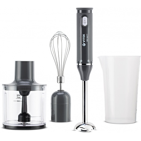 Блендер погружной Vitek VT-8526, Серый
Блендер погружной Vitek VT-8526, Серый