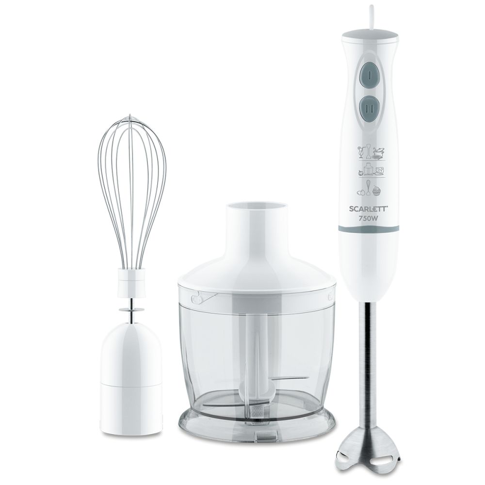 Блендер погружной Scarlett SC-HB42F80, Белый
Блендер погружной Scarlett SC-HB42F80, Белый