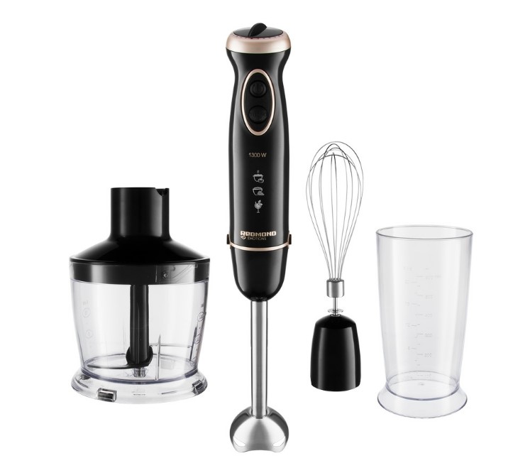 Блендер погружной Redmond RHB-2993 черный/шампань
Блендер погружной Redmond RHB-2993 черный/шампань