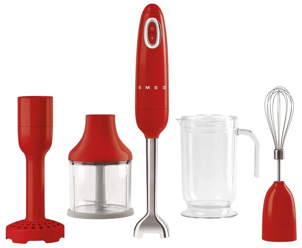 Блендер погружной SMEG HBF22RDEU, красный, Стиль 50-х гг.
Блендер погружной SMEG HBF22RDEU, красный, Стиль 50-х гг.