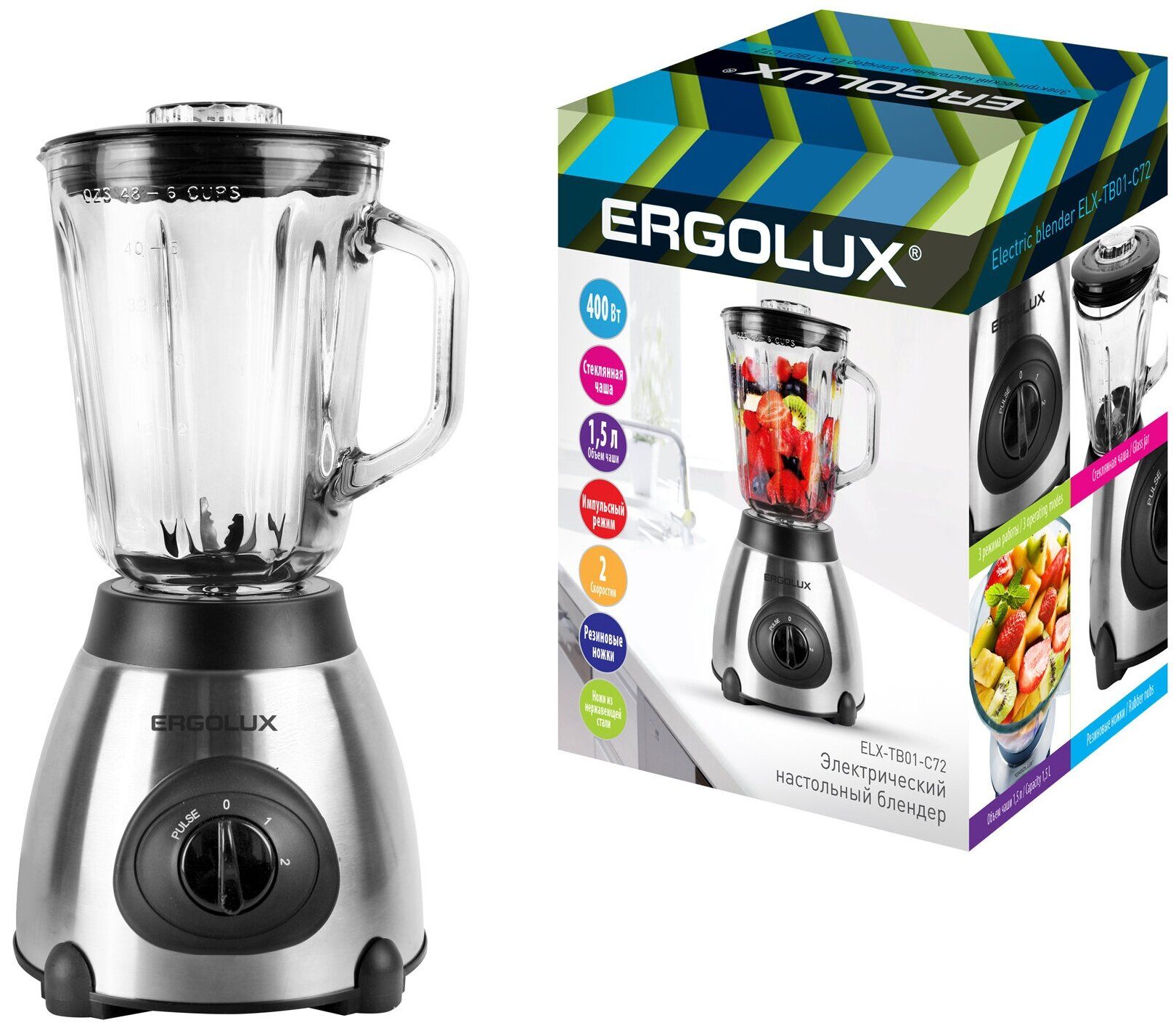 Блендер Ergolux ELX-TB01-C72
Блендер Ergolux ELX-TB01-C72