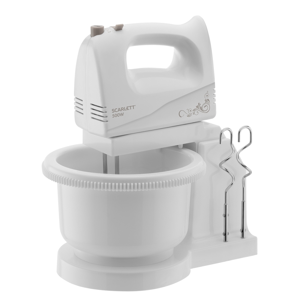 Миксер стационарный Scarlett SC-HM40B03 500Вт белый
Миксер стационарный Scarlett SC-HM40B03 500Вт белый