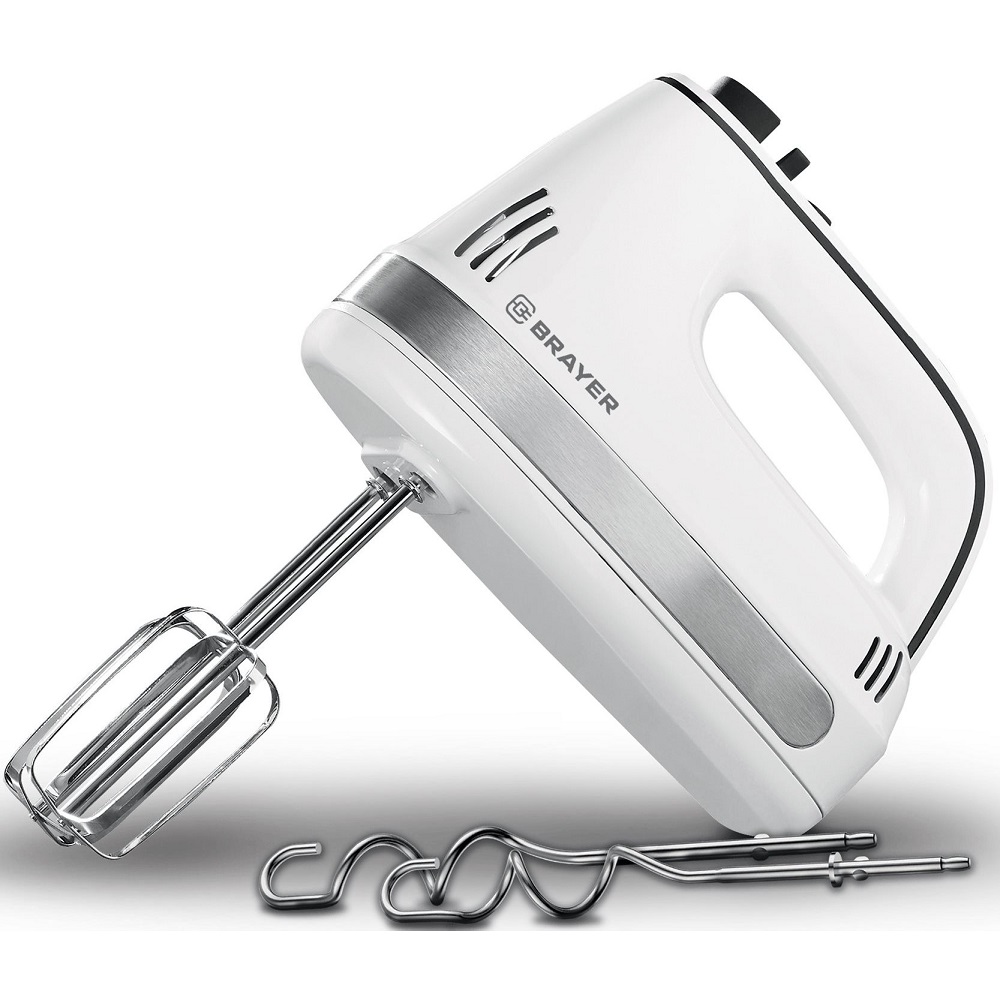 Миксер ручной Brayer BR1301, Белый
Миксер ручной Brayer BR1301, Белый