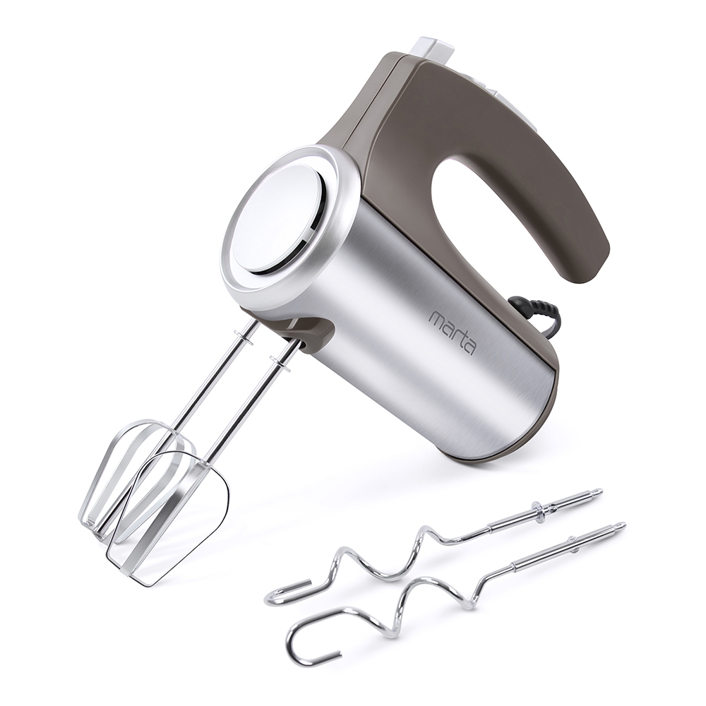 Миксер ручной Marta MT-1513 серый жемчуг
Миксер ручной Marta MT-1513 серый жемчуг