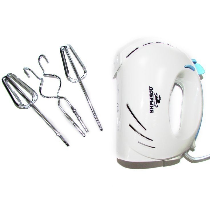 Миксер ручной Добрыня DO-2306, Белый
Миксер ручной Добрыня DO-2306, Белый