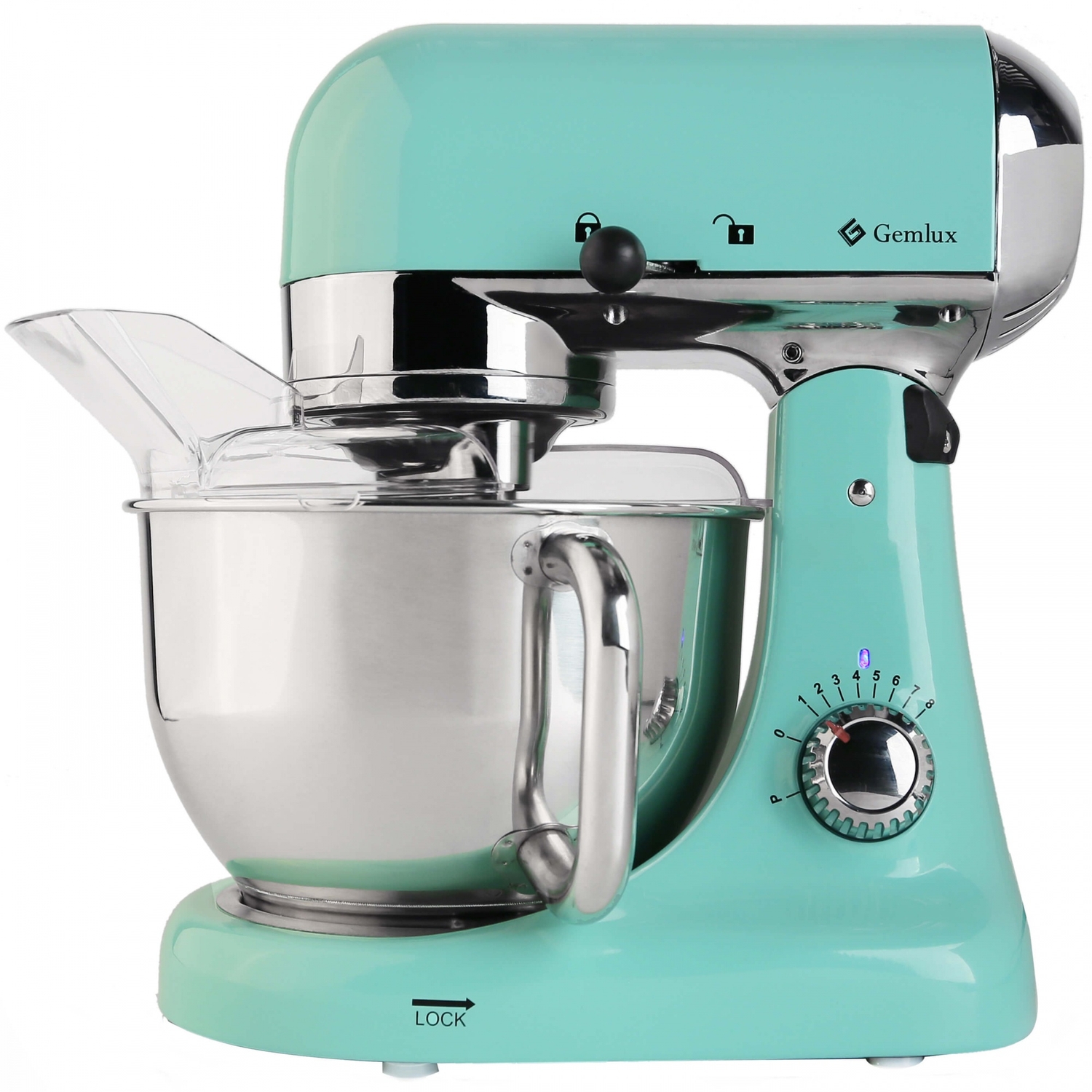 Миксер планетарный Gemlux GL-SM5TB, Мятный
Миксер планетарный Gemlux GL-SM5TB, Мятный