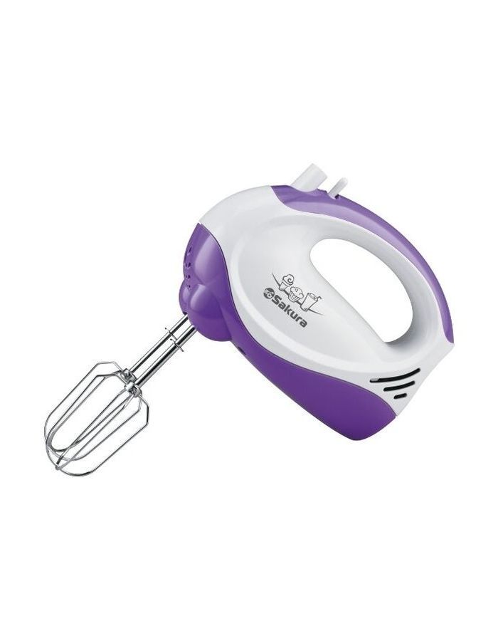 Миксер ручной Sakura SA-6311V, Фиолетовый;белый
Миксер ручной Sakura SA-6311V, Фиолетовый;белый