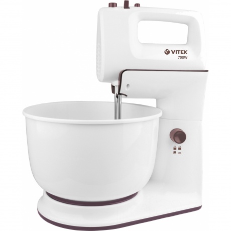 Миксер стационарный Vitek VT-1416 W 700Вт белый/коричневый
Миксер стационарный Vitek VT-1416 W 700Вт белый/коричневый