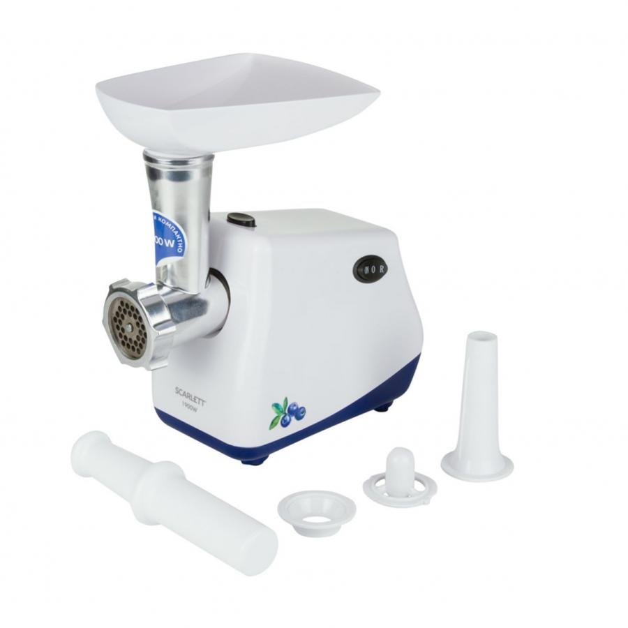 Мясорубка Scarlett SC-MG45S57 черника, Белый
Мясорубка Scarlett SC-MG45S57 черника, Белый