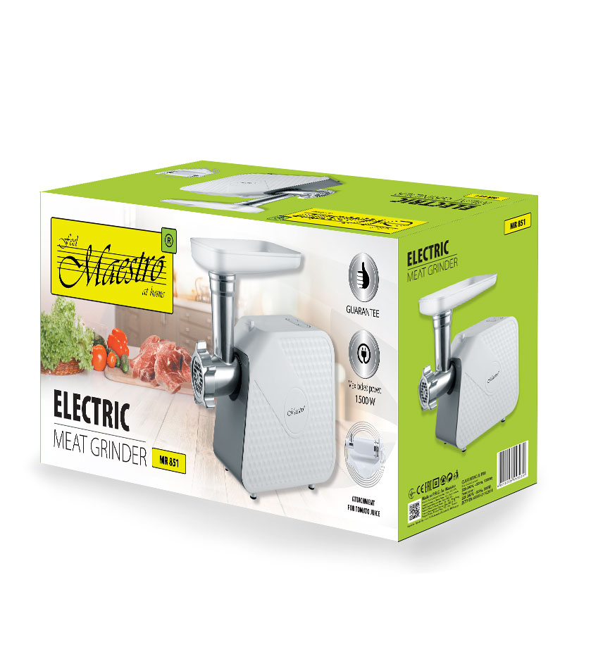 Мясорубка Maestro MR-851
Мясорубка Maestro MR-851