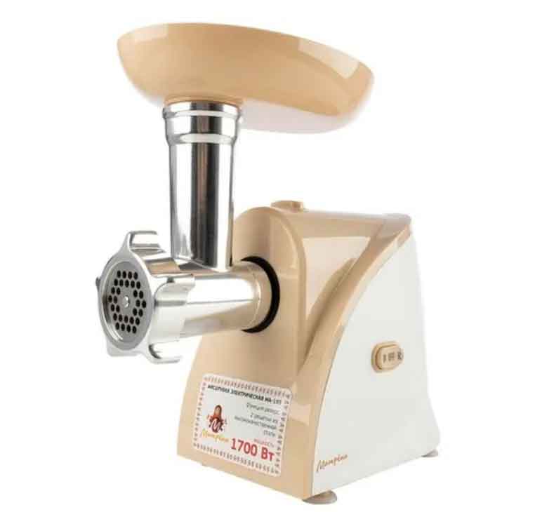Мясорубка Матрена МА-193, реверс, Бежевый
Мясорубка Матрена МА-193, реверс, Бежевый