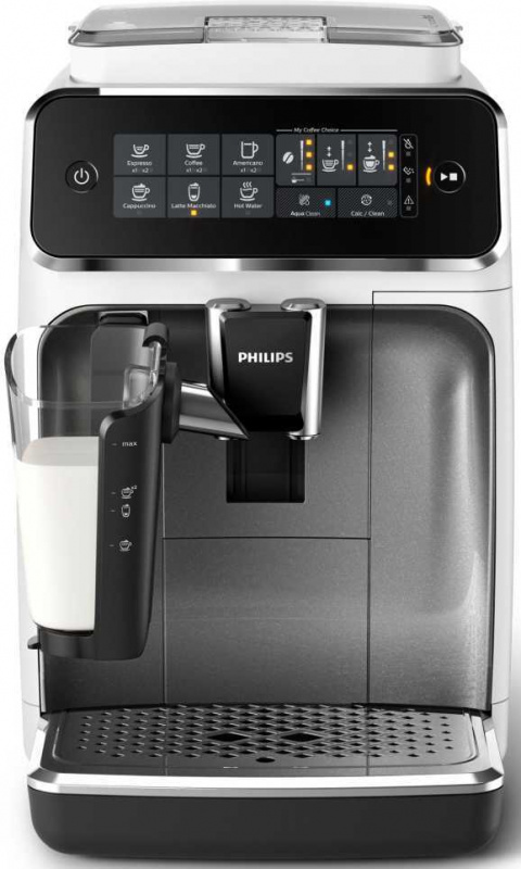Кофемашина Philips EP3243/70 1450Вт белый/серебристый
Кофемашина Philips EP3243/70 1450Вт белый/серебристый