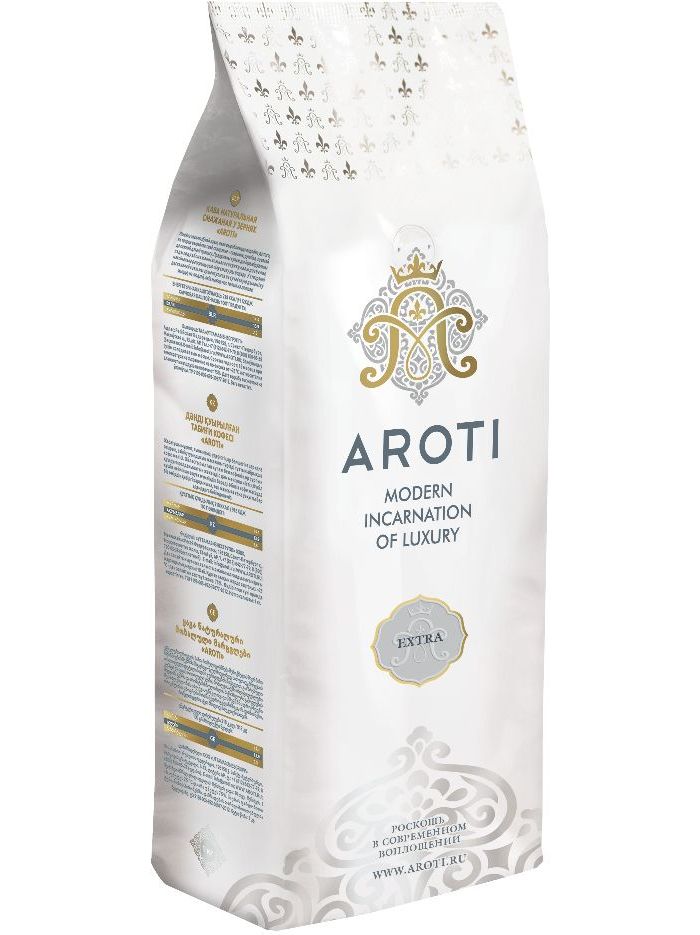 Кофе жареный в зернах Aroti Extra, 1кг
Кофе жареный в зернах Aroti Extra, 1кг