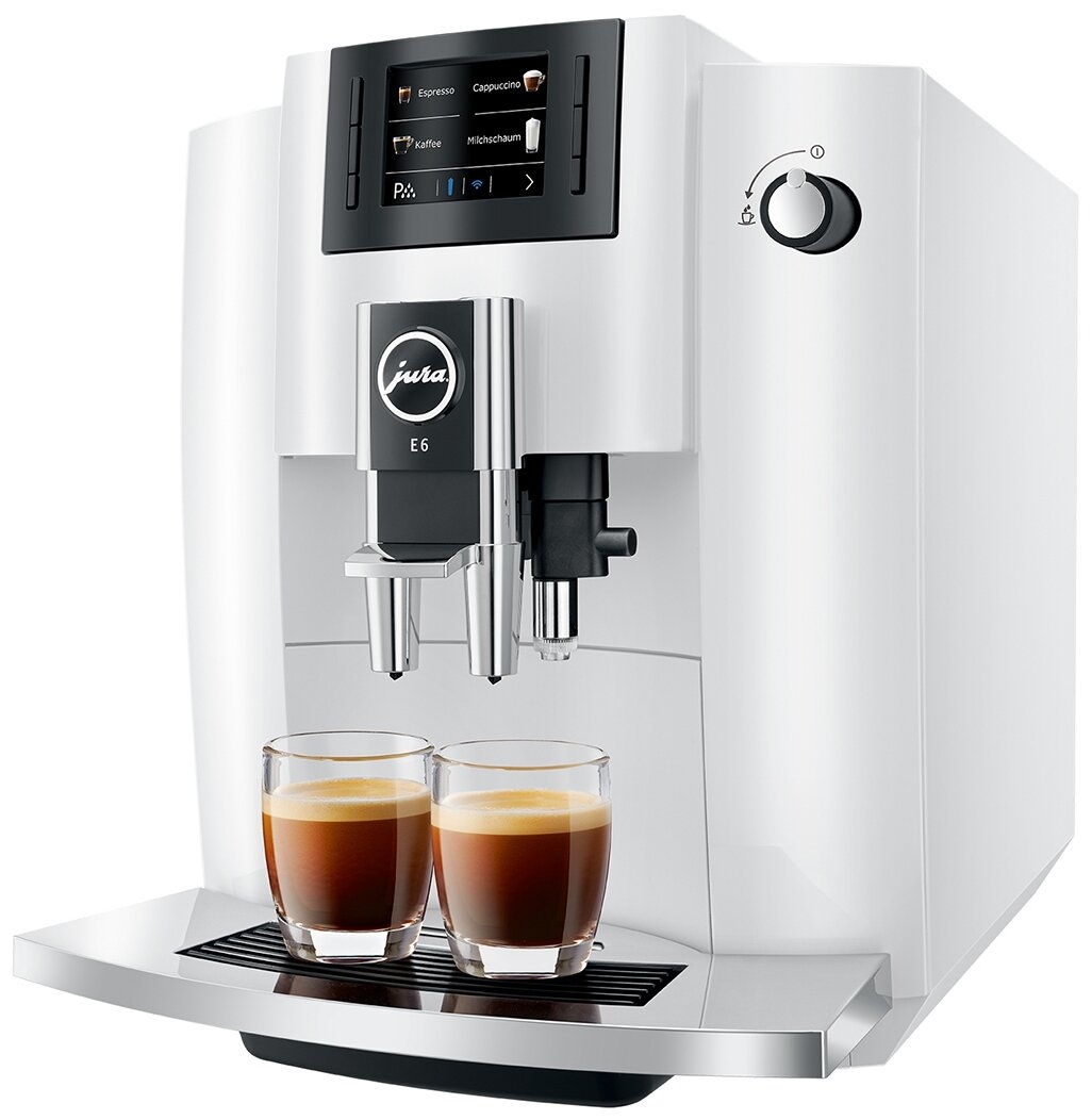 Кофемашина Jura E6 Piano White (15378), Белый;серебристый
Кофемашина Jura E6 Piano White (15378), Белый;серебристый