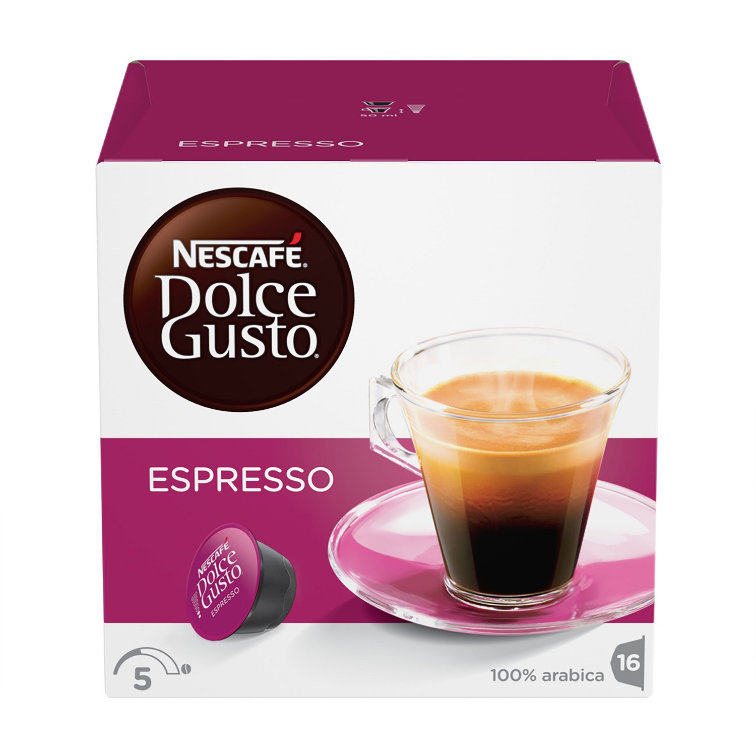 Капсулы кофе Nescafe Dolce Gusto Espresso 16шт 5219839
Капсулы кофе Nescafe Dolce Gusto Espresso 16шт 5219839