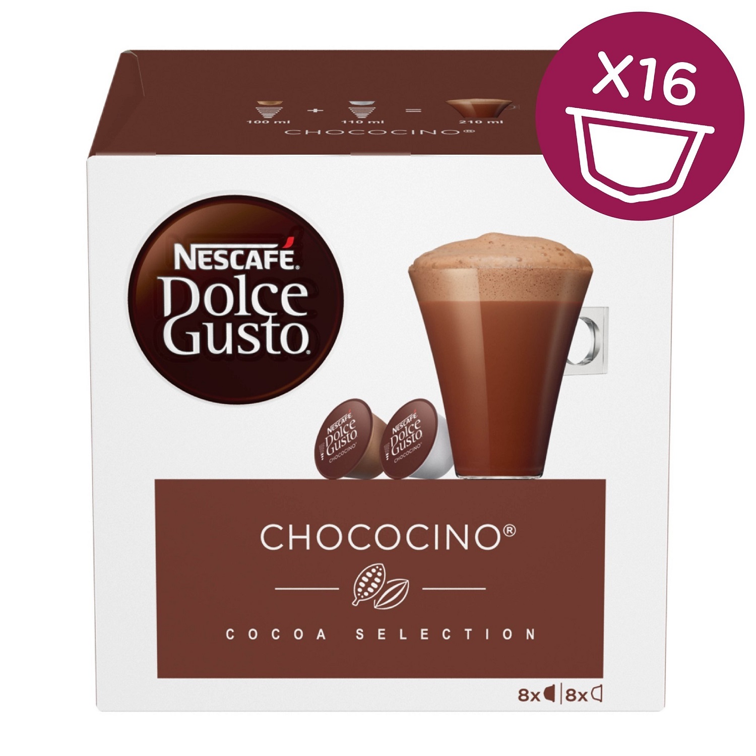 Капсулы кофе Nescafe Dolce Gusto Chococino 16шт 12312139
Капсулы кофе Nescafe Dolce Gusto Chococino 16шт 12312139