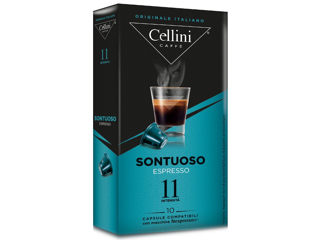 Капсулы Cellini Nespresso Sontuoso 10шт
Капсулы Cellini Nespresso Sontuoso 10шт