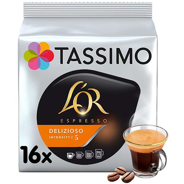 Капсулы кофе Tassimo L’OR Espresso Delizioso 16шт
Капсулы кофе Tassimo L’OR Espresso Delizioso 16шт
