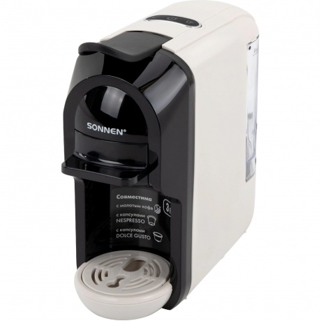 Кофемашина капсульная Sonnen CM510B 3в1 (Dolce Gusto/Nespresso/молотый), 1450 Вт, 0,6 л, бежевая, Бежевый
Кофемашина капсульная Sonnen CM510B 3в1 (Dolce Gusto/Nespresso/молотый), 1450 Вт, 0,6 л, бежевая, Бежевый