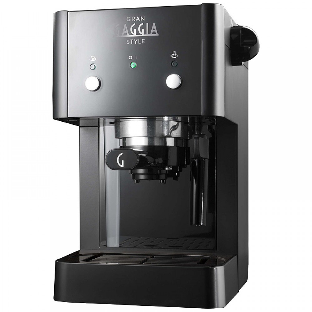 Кофеварка рожковая Gaggia Gran Style, Черный/серебристый
Кофеварка рожковая Gaggia Gran Style, Черный/серебристый