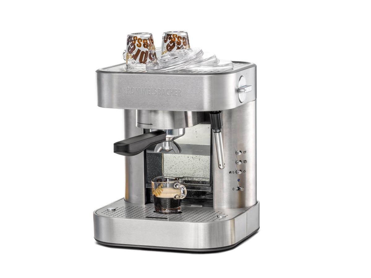 Кофеварка рожковая Rommelsbacher EKS 2010 Steel, Серебристый
Кофеварка рожковая Rommelsbacher EKS 2010 Steel, Серебристый