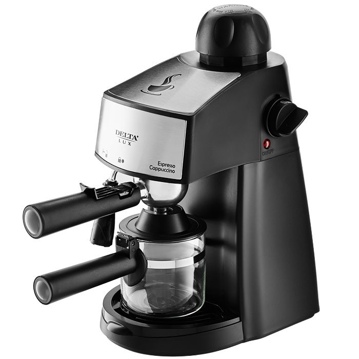 Кофеварка рожковая Delta Lux DL-8151К черный
Кофеварка рожковая Delta Lux DL-8151К черный